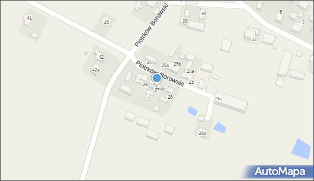 Piotrków Borowski, Piotrków Borowski, 27, mapa Piotrków Borowski