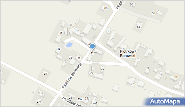 Piotrków Borowski, Piotrków Borowski, 31, mapa Piotrków Borowski
