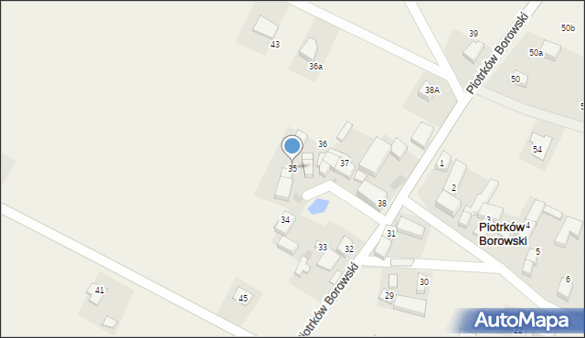 Piotrków Borowski, Piotrków Borowski, 35, mapa Piotrków Borowski