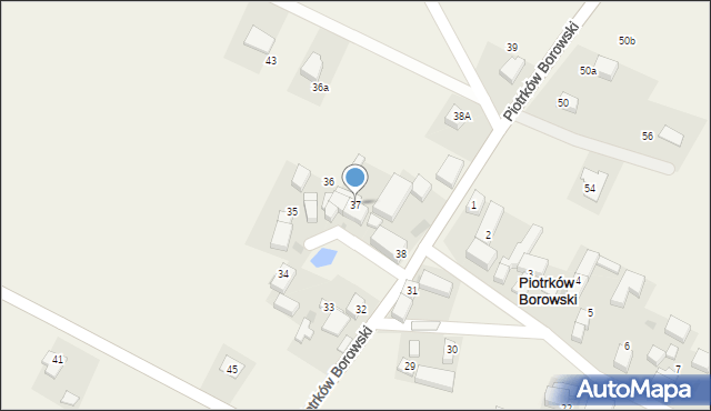 Piotrków Borowski, Piotrków Borowski, 37, mapa Piotrków Borowski