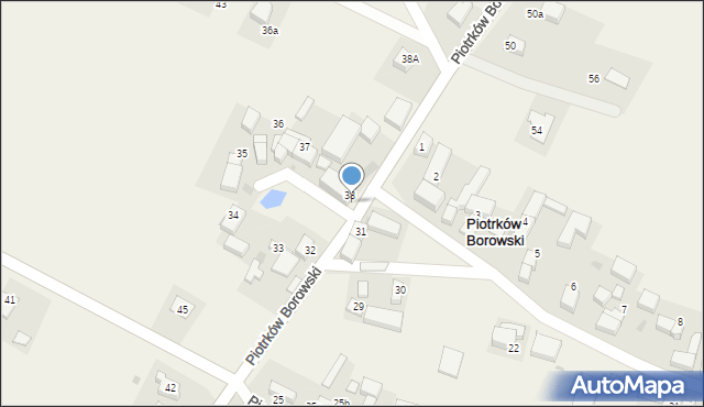 Piotrków Borowski, Piotrków Borowski, 38b, mapa Piotrków Borowski