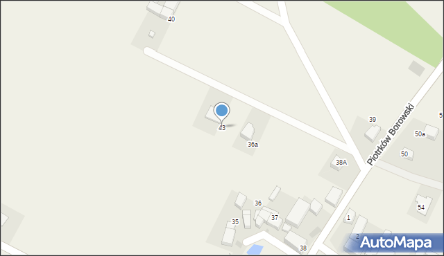 Piotrków Borowski, Piotrków Borowski, 43, mapa Piotrków Borowski