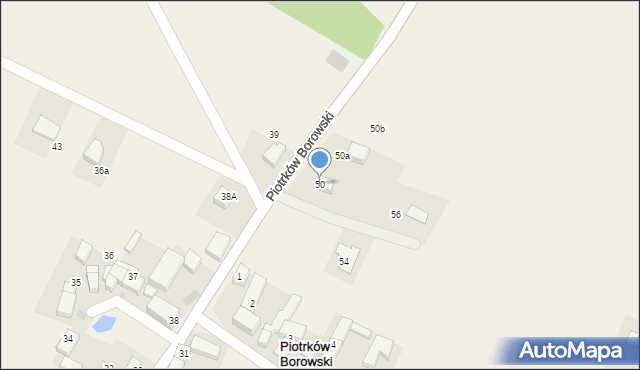 Piotrków Borowski, Piotrków Borowski, 50, mapa Piotrków Borowski