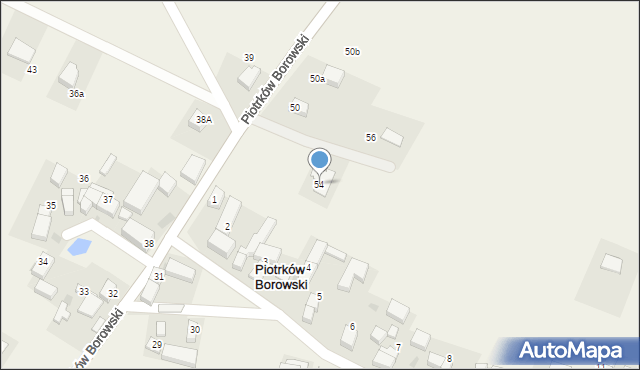 Piotrków Borowski, Piotrków Borowski, 54, mapa Piotrków Borowski