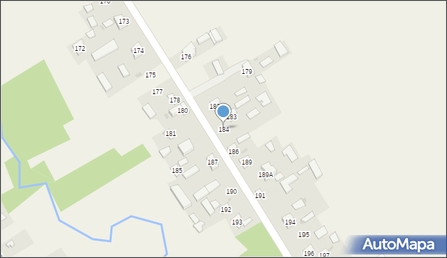 Piotrków Drugi, Piotrków Drugi, 184, mapa Piotrków Drugi