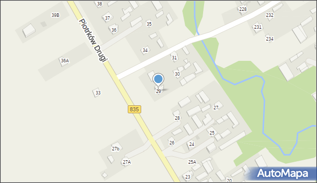 Piotrków Drugi, Piotrków Drugi, 29, mapa Piotrków Drugi