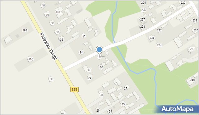Piotrków Drugi, Piotrków Drugi, 31, mapa Piotrków Drugi