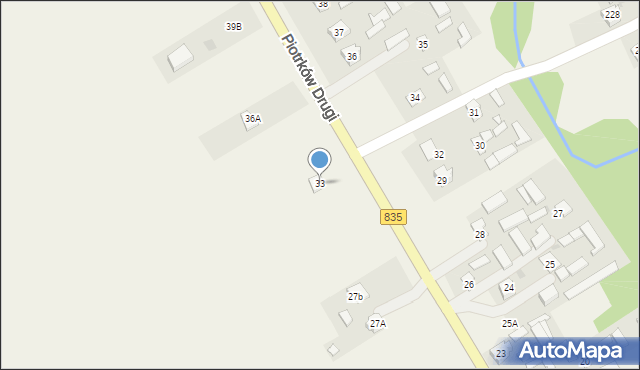 Piotrków Drugi, Piotrków Drugi, 33, mapa Piotrków Drugi