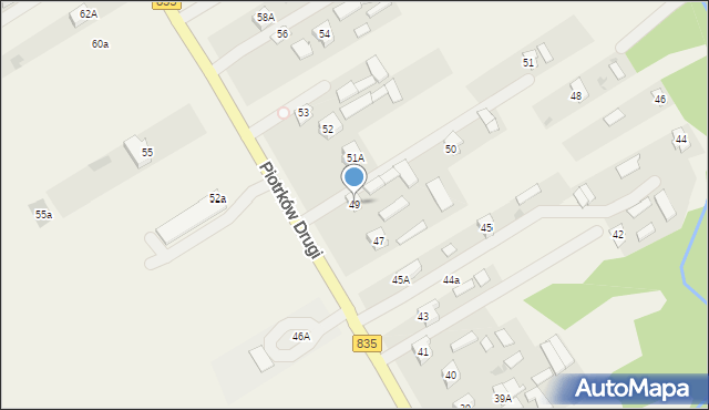 Piotrków Drugi, Piotrków Drugi, 49, mapa Piotrków Drugi
