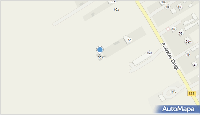 Piotrków Drugi, Piotrków Drugi, 55a, mapa Piotrków Drugi