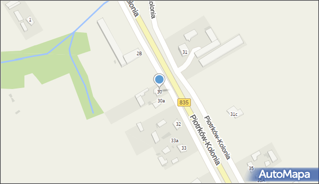 Piotrków-Kolonia, Piotrków-Kolonia, 30, mapa Piotrków-Kolonia