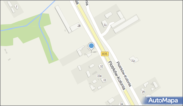 Piotrków-Kolonia, Piotrków-Kolonia, 30a, mapa Piotrków-Kolonia