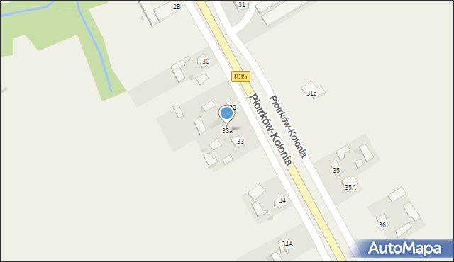 Piotrków-Kolonia, Piotrków-Kolonia, 33a, mapa Piotrków-Kolonia
