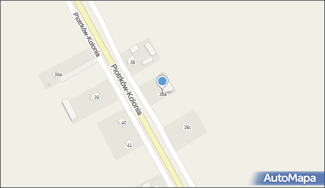 Piotrków-Kolonia, Piotrków-Kolonia, 38a, mapa Piotrków-Kolonia