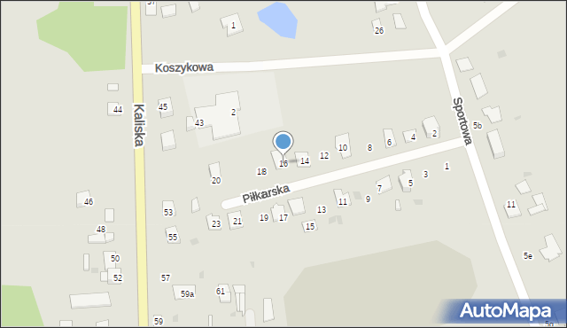 Piotrków Kujawski, Piłkarska, 16, mapa Piotrków Kujawski