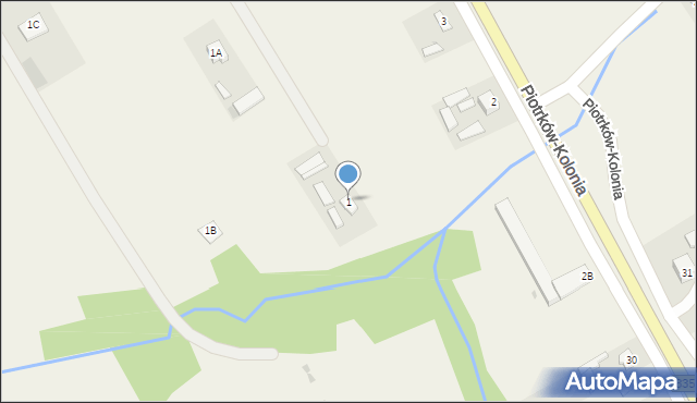 Piotrków Pierwszy, Piotrków Pierwszy, 1, mapa Piotrków Pierwszy