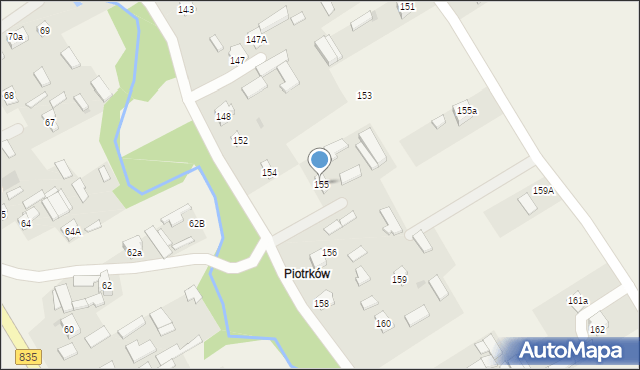 Piotrków Pierwszy, Piotrków Pierwszy, 155, mapa Piotrków Pierwszy