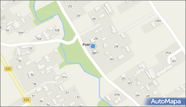 Piotrków Pierwszy, Piotrków Pierwszy, 158, mapa Piotrków Pierwszy
