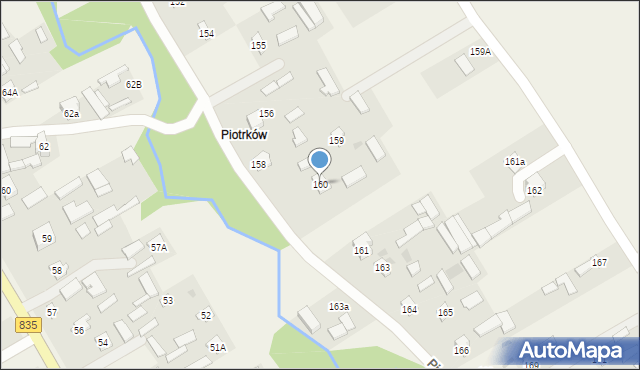 Piotrków Pierwszy, Piotrków Pierwszy, 160, mapa Piotrków Pierwszy