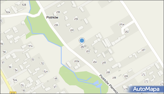 Piotrków Pierwszy, Piotrków Pierwszy, 161, mapa Piotrków Pierwszy