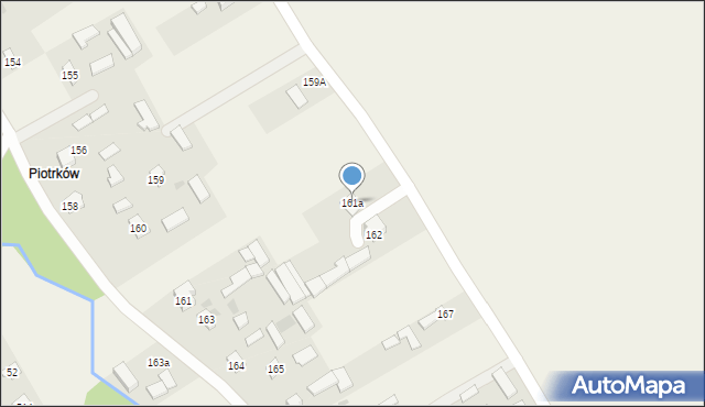 Piotrków Pierwszy, Piotrków Pierwszy, 161a, mapa Piotrków Pierwszy