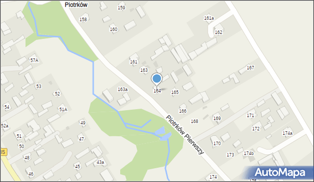 Piotrków Pierwszy, Piotrków Pierwszy, 164, mapa Piotrków Pierwszy