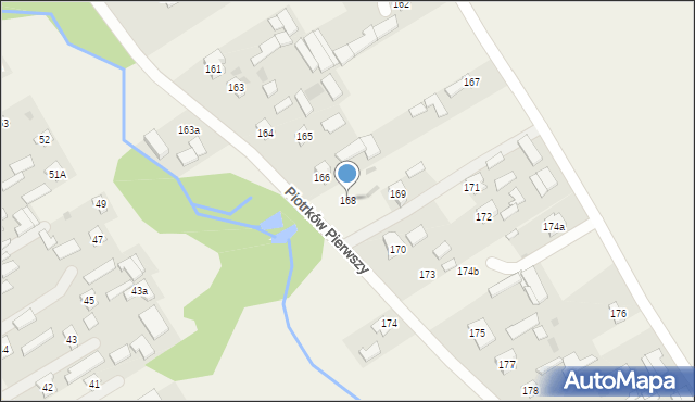 Piotrków Pierwszy, Piotrków Pierwszy, 168, mapa Piotrków Pierwszy