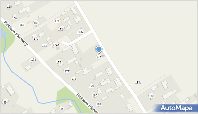 Piotrków Pierwszy, Piotrków Pierwszy, 176, mapa Piotrków Pierwszy