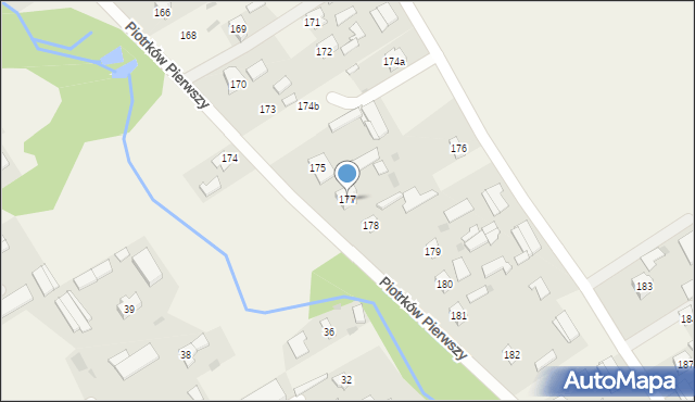 Piotrków Pierwszy, Piotrków Pierwszy, 177, mapa Piotrków Pierwszy