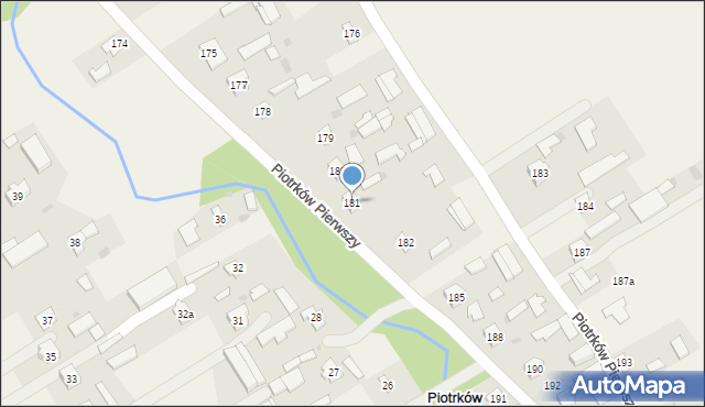 Piotrków Pierwszy, Piotrków Pierwszy, 181, mapa Piotrków Pierwszy