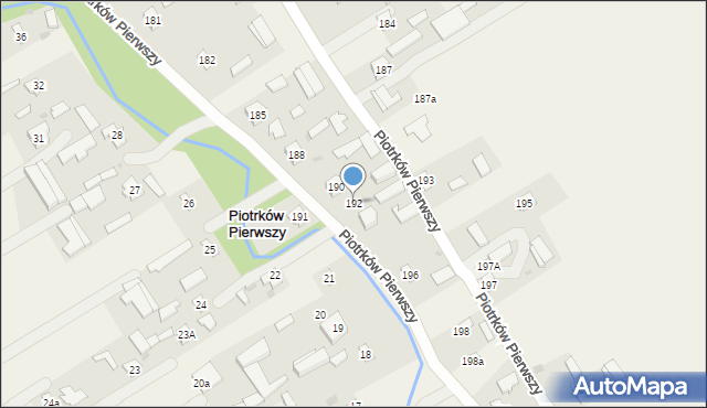 Piotrków Pierwszy, Piotrków Pierwszy, 192, mapa Piotrków Pierwszy