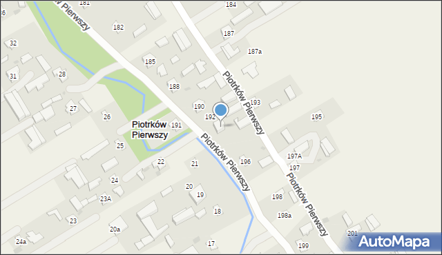 Piotrków Pierwszy, Piotrków Pierwszy, 194, mapa Piotrków Pierwszy