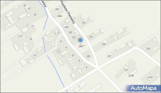 Piotrków Pierwszy, Piotrków Pierwszy, 204, mapa Piotrków Pierwszy