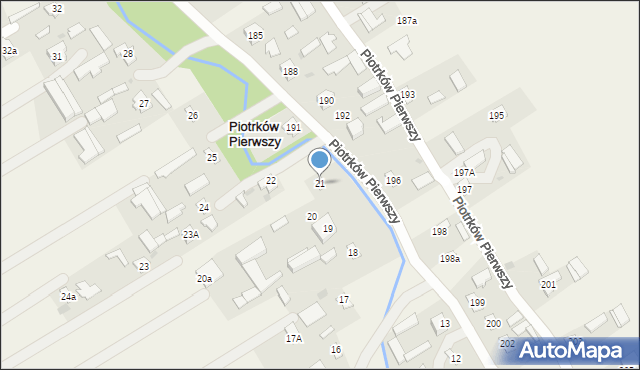 Piotrków Pierwszy, Piotrków Pierwszy, 21, mapa Piotrków Pierwszy