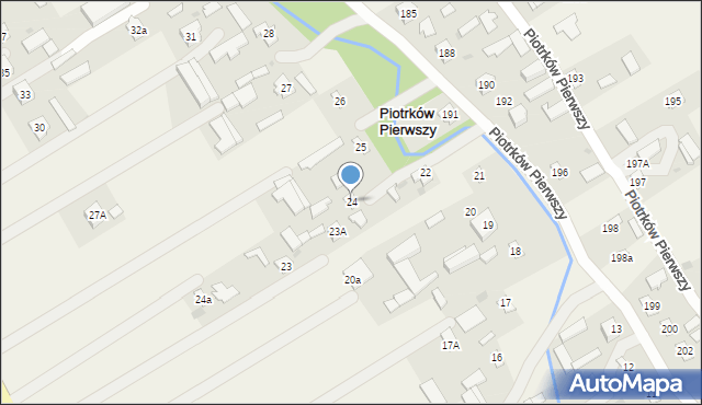 Piotrków Pierwszy, Piotrków Pierwszy, 24, mapa Piotrków Pierwszy