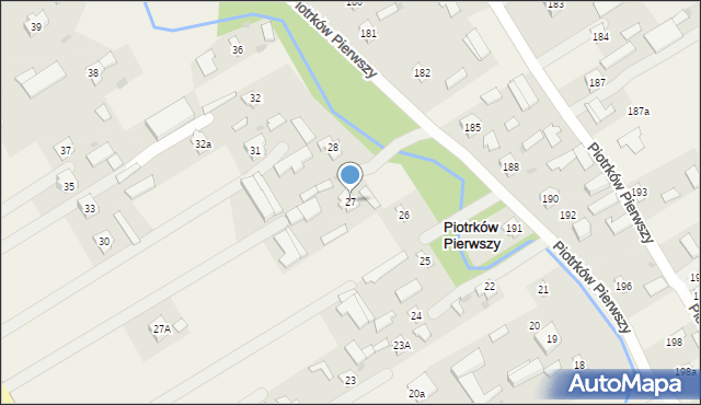 Piotrków Pierwszy, Piotrków Pierwszy, 27, mapa Piotrków Pierwszy