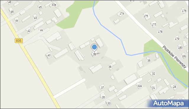 Piotrków Pierwszy, Piotrków Pierwszy, 39, mapa Piotrków Pierwszy