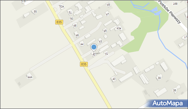 Piotrków Pierwszy, Piotrków Pierwszy, 42, mapa Piotrków Pierwszy