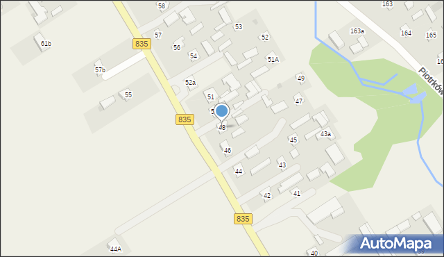 Piotrków Pierwszy, Piotrków Pierwszy, 48, mapa Piotrków Pierwszy