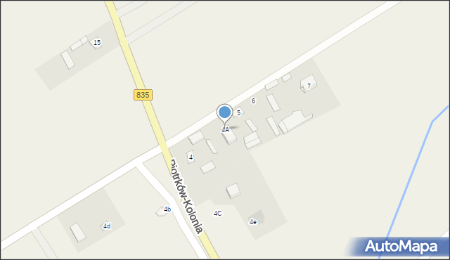 Piotrków Pierwszy, Piotrków Pierwszy, 4A, mapa Piotrków Pierwszy