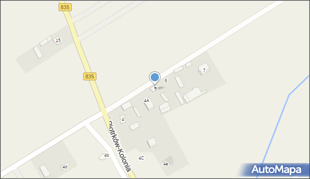 Piotrków Pierwszy, Piotrków Pierwszy, 5, mapa Piotrków Pierwszy