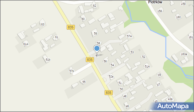 Piotrków Pierwszy, Piotrków Pierwszy, 57, mapa Piotrków Pierwszy