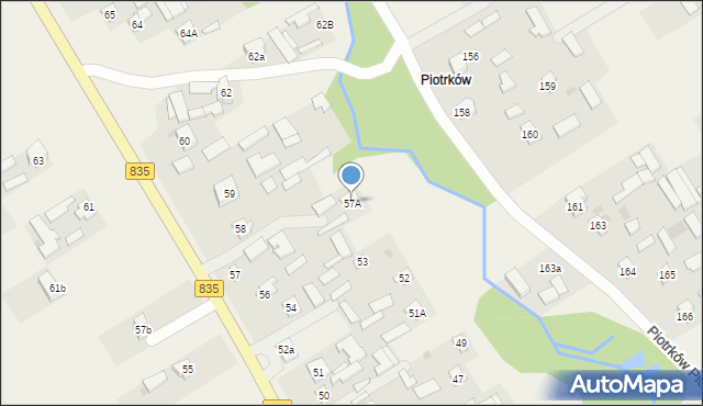 Piotrków Pierwszy, Piotrków Pierwszy, 57A, mapa Piotrków Pierwszy
