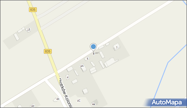 Piotrków Pierwszy, Piotrków Pierwszy, 6, mapa Piotrków Pierwszy