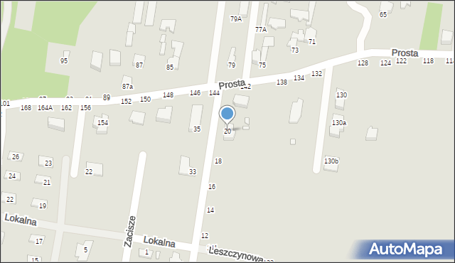 Piotrków Trybunalski, Piaskowa, 20, mapa Piotrków Trybunalski