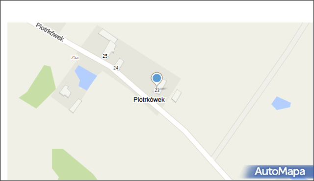 Piotrkówek, Piotrkówek, 23, mapa Piotrkówek