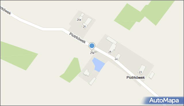 Piotrkówek, Piotrkówek, 25a, mapa Piotrkówek