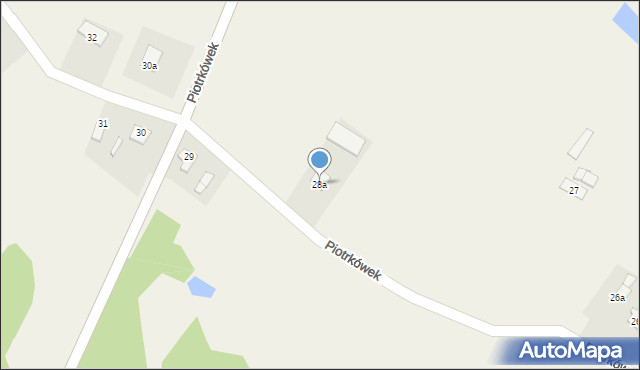 Piotrkówek, Piotrkówek, 28a, mapa Piotrkówek