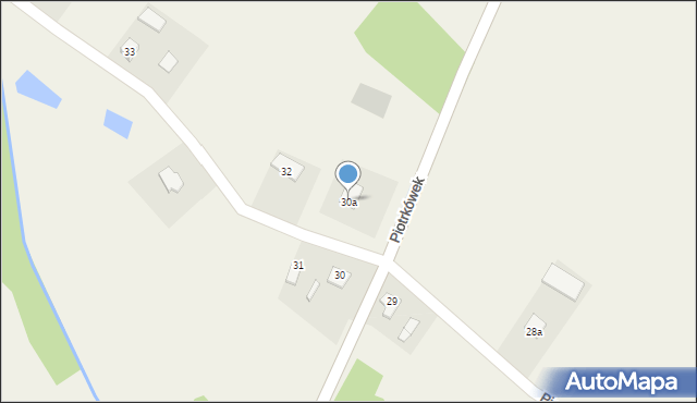 Piotrkówek, Piotrkówek, 30a, mapa Piotrkówek