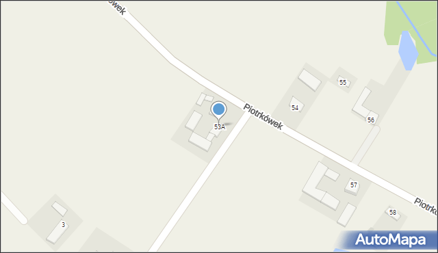 Piotrkówek, Piotrkówek, 53A, mapa Piotrkówek